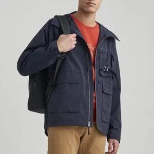 Men Saturdays NYC Suzuki Windbreaker Navy size Medium